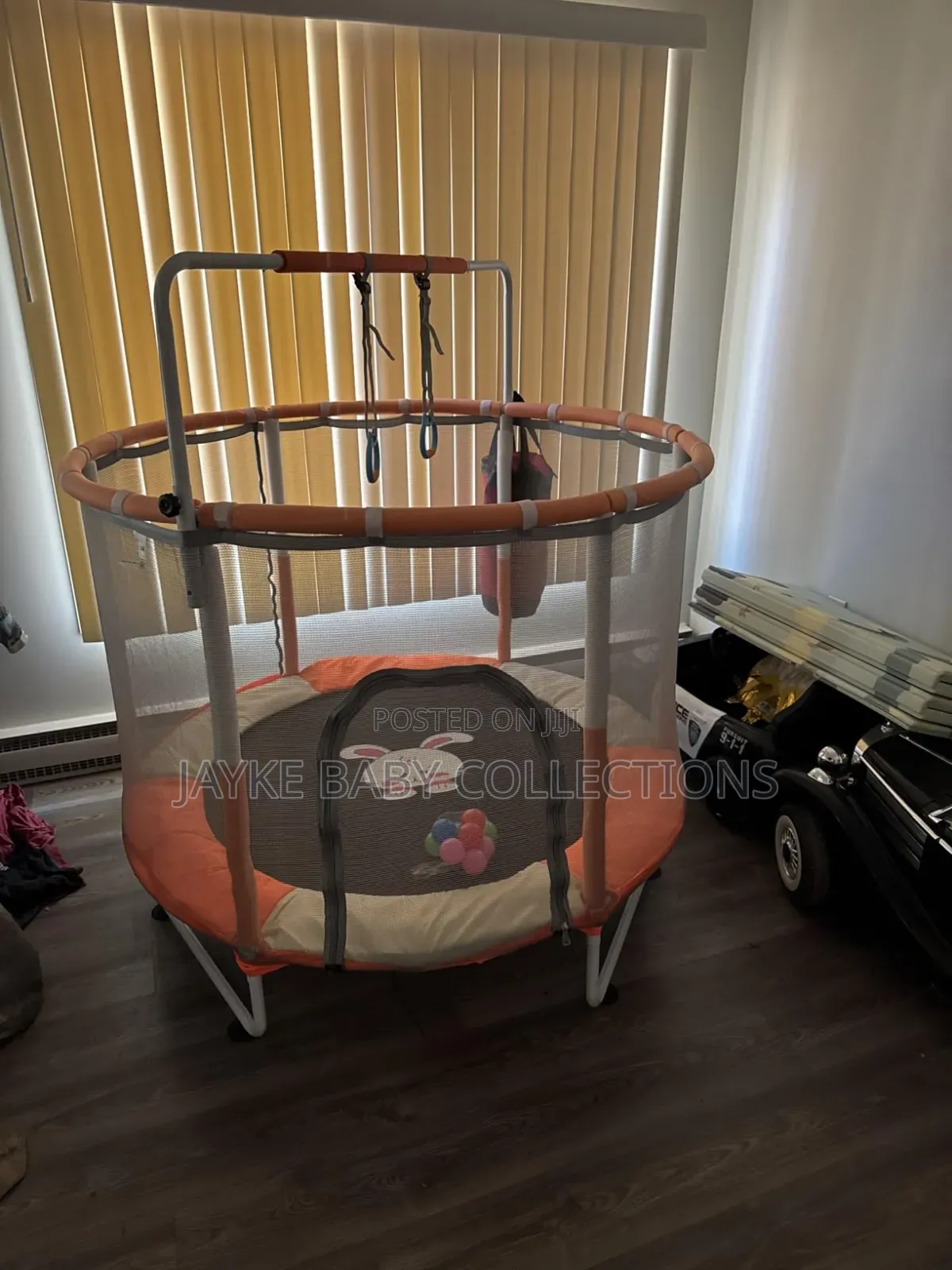 Kids Mini Trampoline With Net – Safe Indoor Active Play