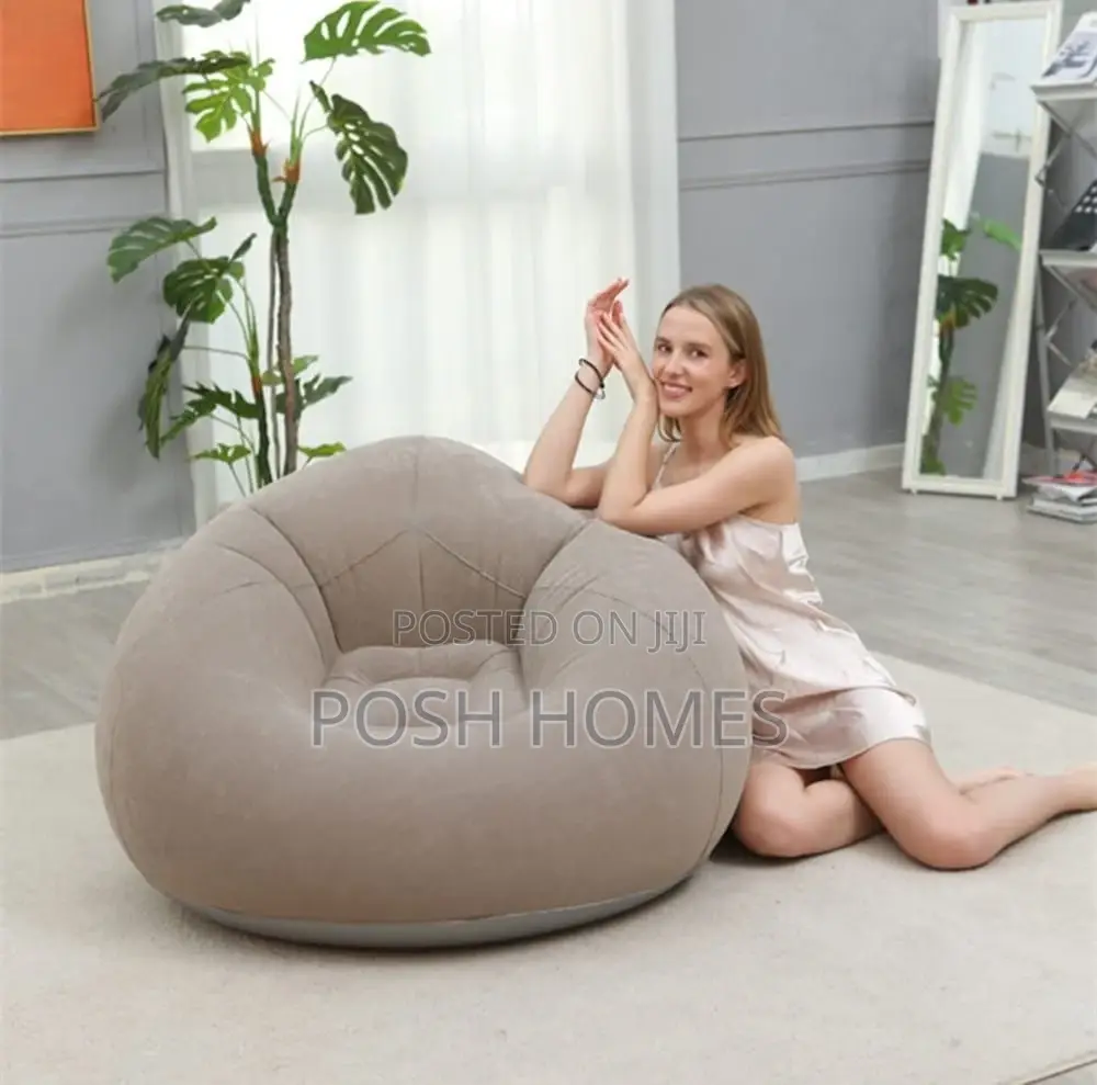 Inflatable Bean Bag With Free Manual Pump