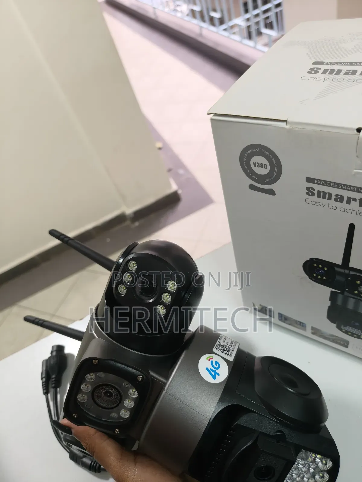 Triple Lens With Two Antennae Motion Sensor 4g Smart Ethernet Port