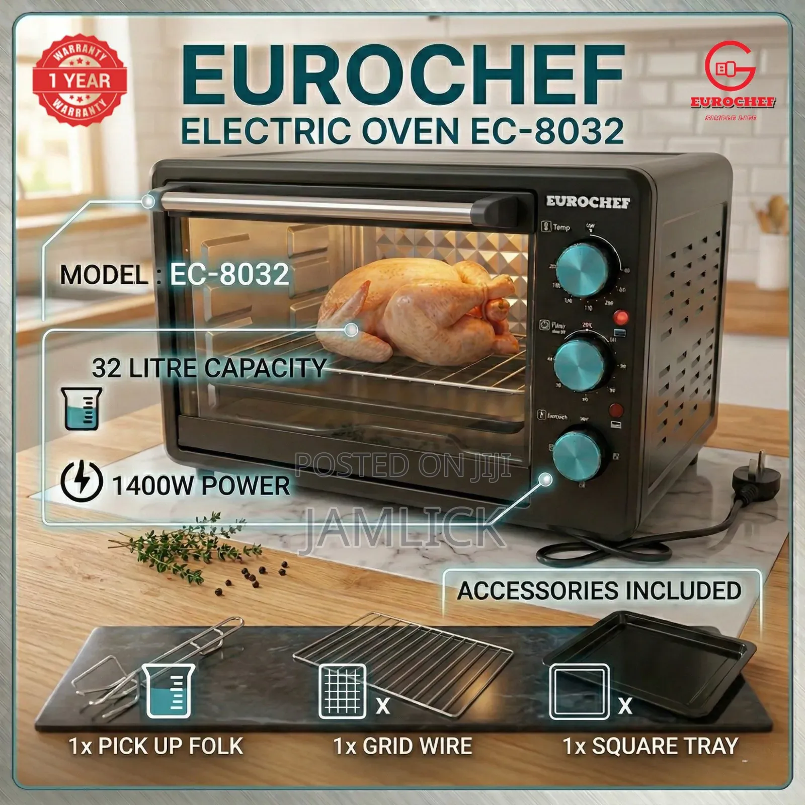 32l Electric Oven Grill –Sn