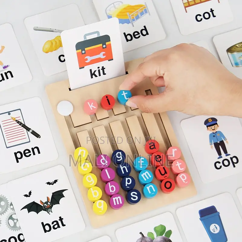 Spelling Game Kids Phonics Learning Toy Alphabet Matching Board