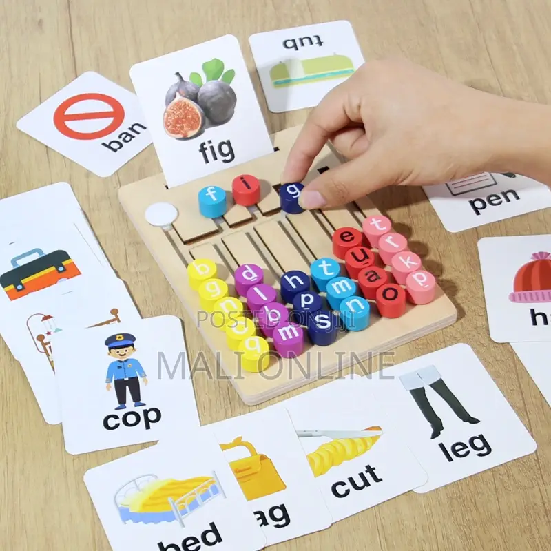 Spelling Game Kids Phonics Learning Toy Alphabet Matching Board
