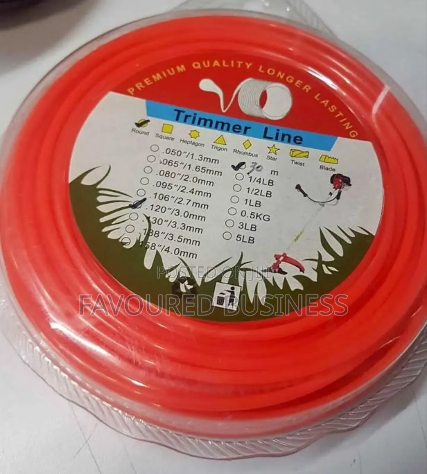 Orange Trimmer Line /Best Quality for Trimmer Line