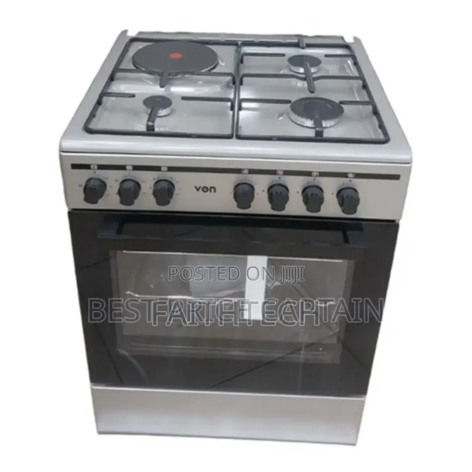 60cmx60cm Von 3 Gas + 1 Electric Rapid Plate, Jet Valve