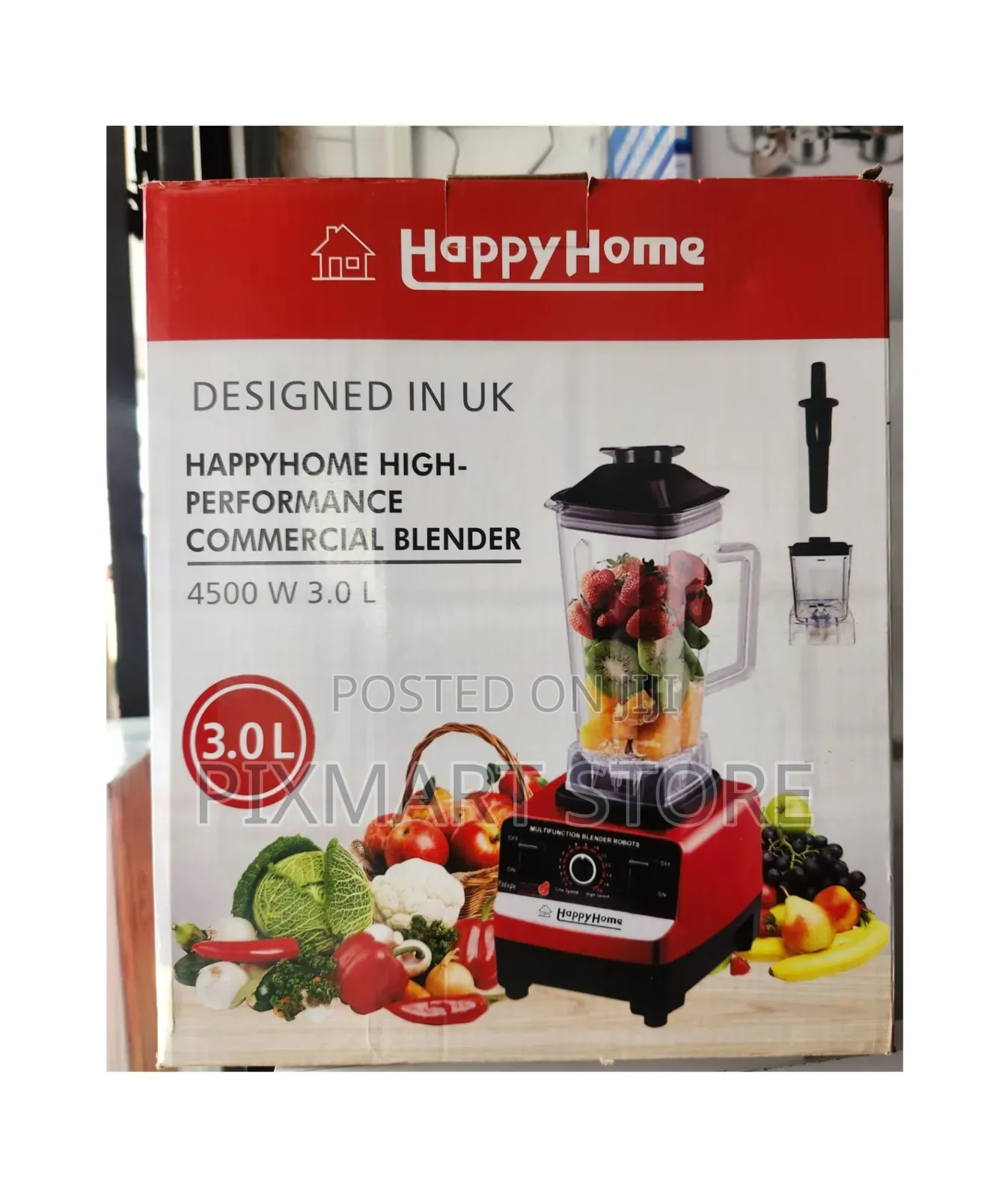 Blender Happy Home 4500w High Performance Blender 3l Multi-Function