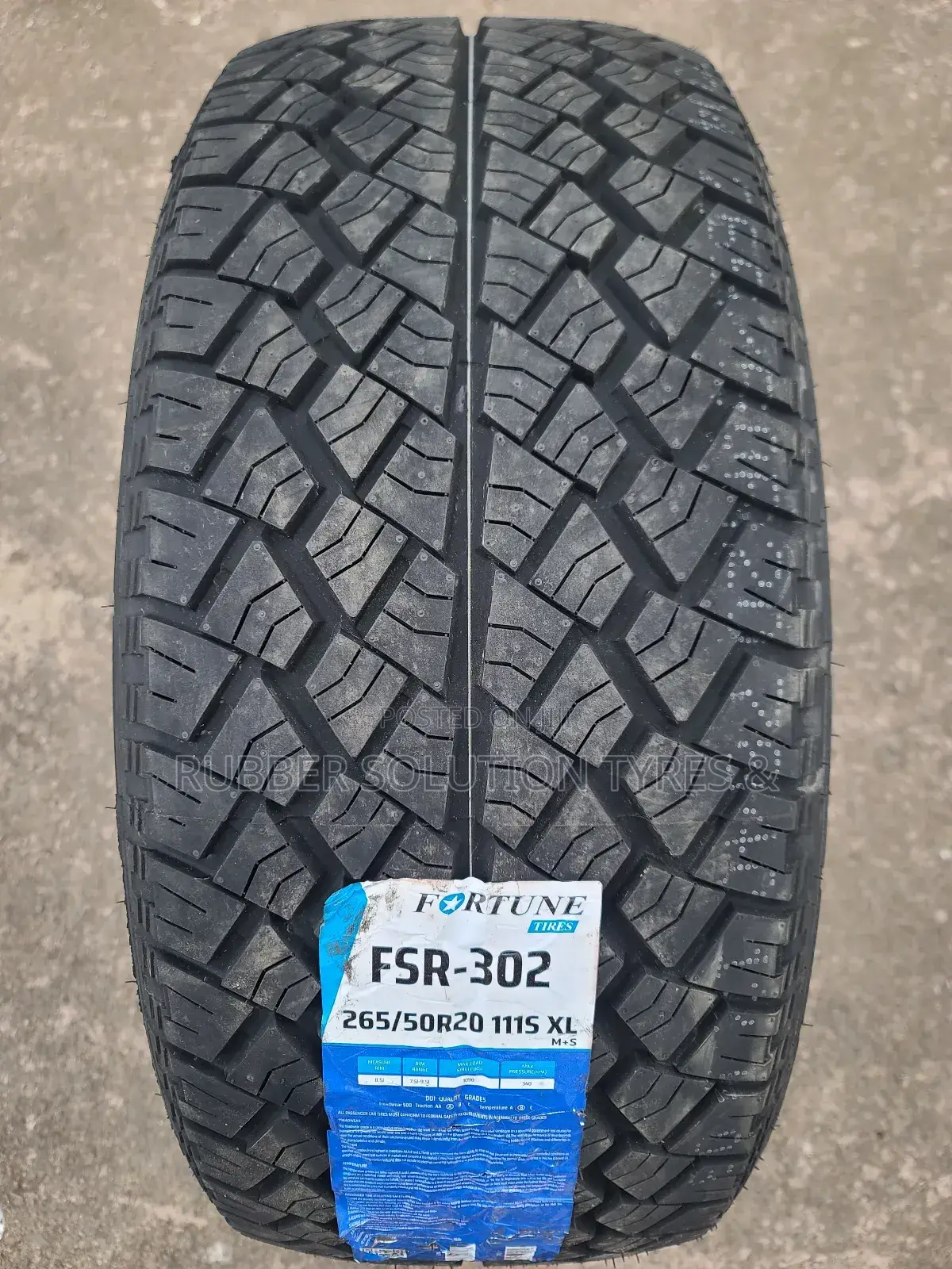 265/50r20 Fortune Tires 115 S X/L FSR-302