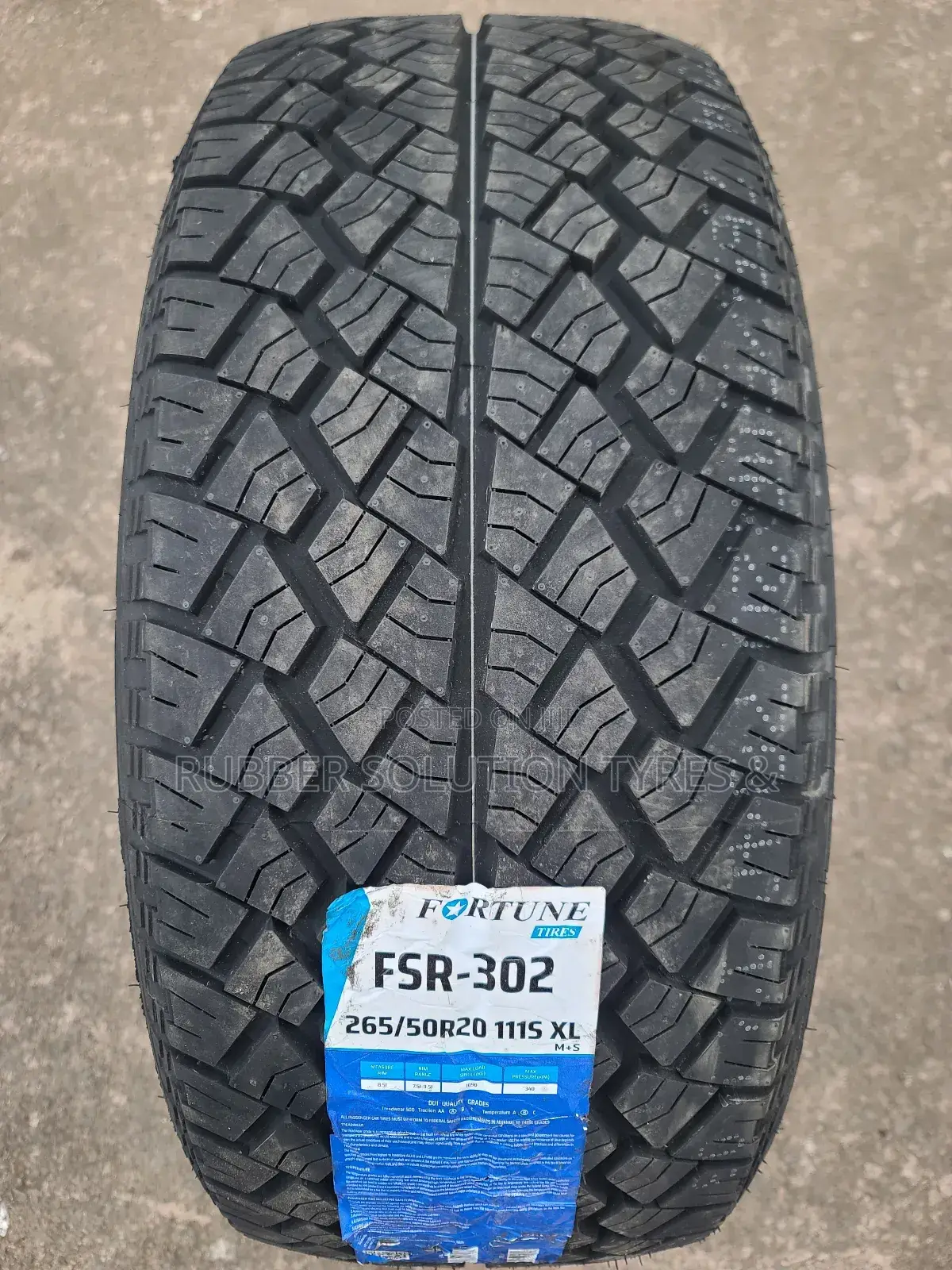 265/50r20 Fortune Tires 115 S X/L FSR-302