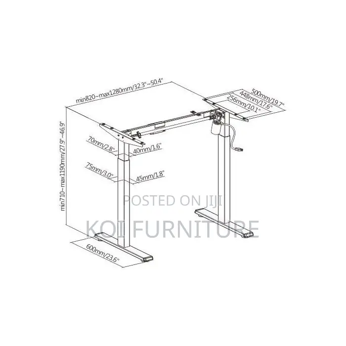 Office Desk; Height Adjustable Electric Desk With Telescoping Legs