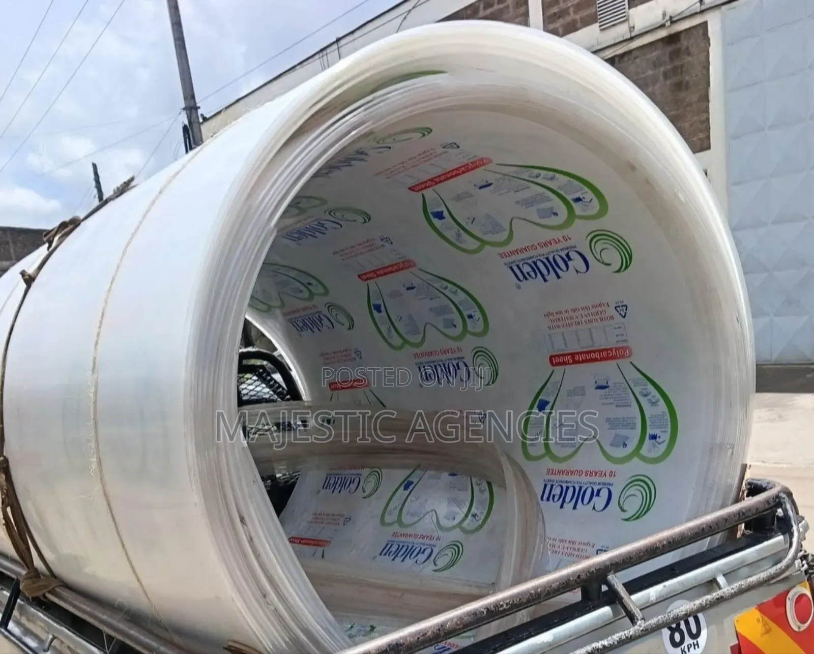 White Hollow Polycarbonate Sheets 8mm