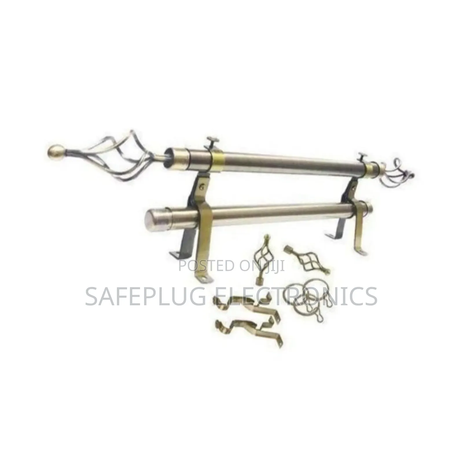 Double Adjustable Curtain Rod Set