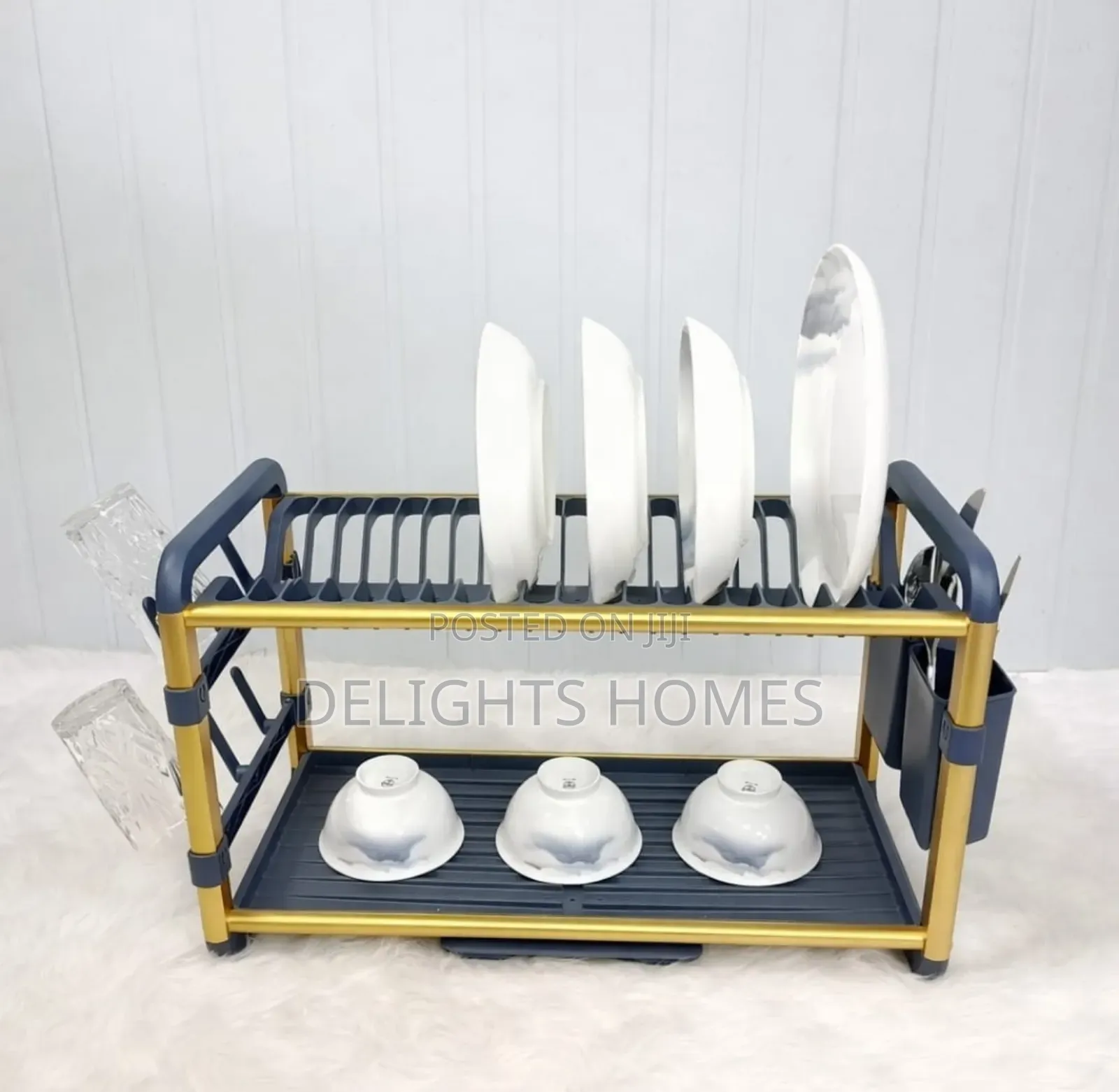 Premium Quality 2tier Aluminium Dish Drainer-