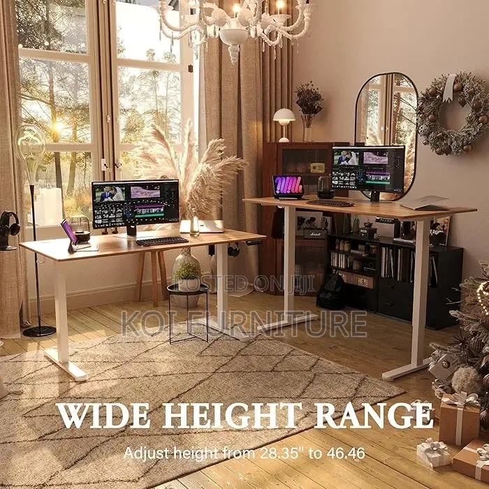 Office Desk; 1.8m Electric Ergonomic Adjustable Home Office Desks