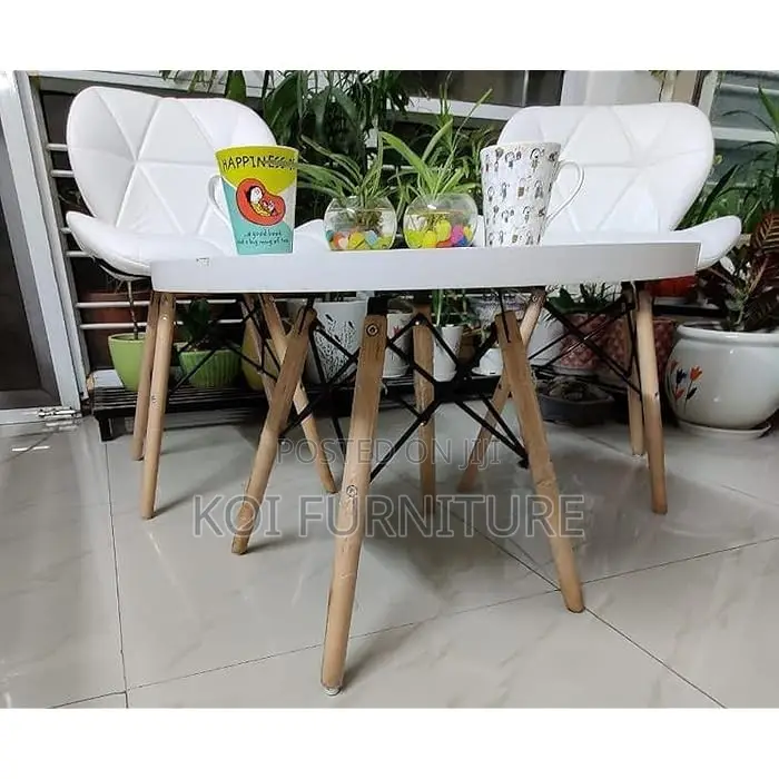 Dining Chairs; Eames Leather Padded Home Balcony Dining Chair