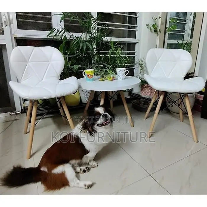 Dining Chairs; Eames Leather Padded Home Balcony Dining Chair