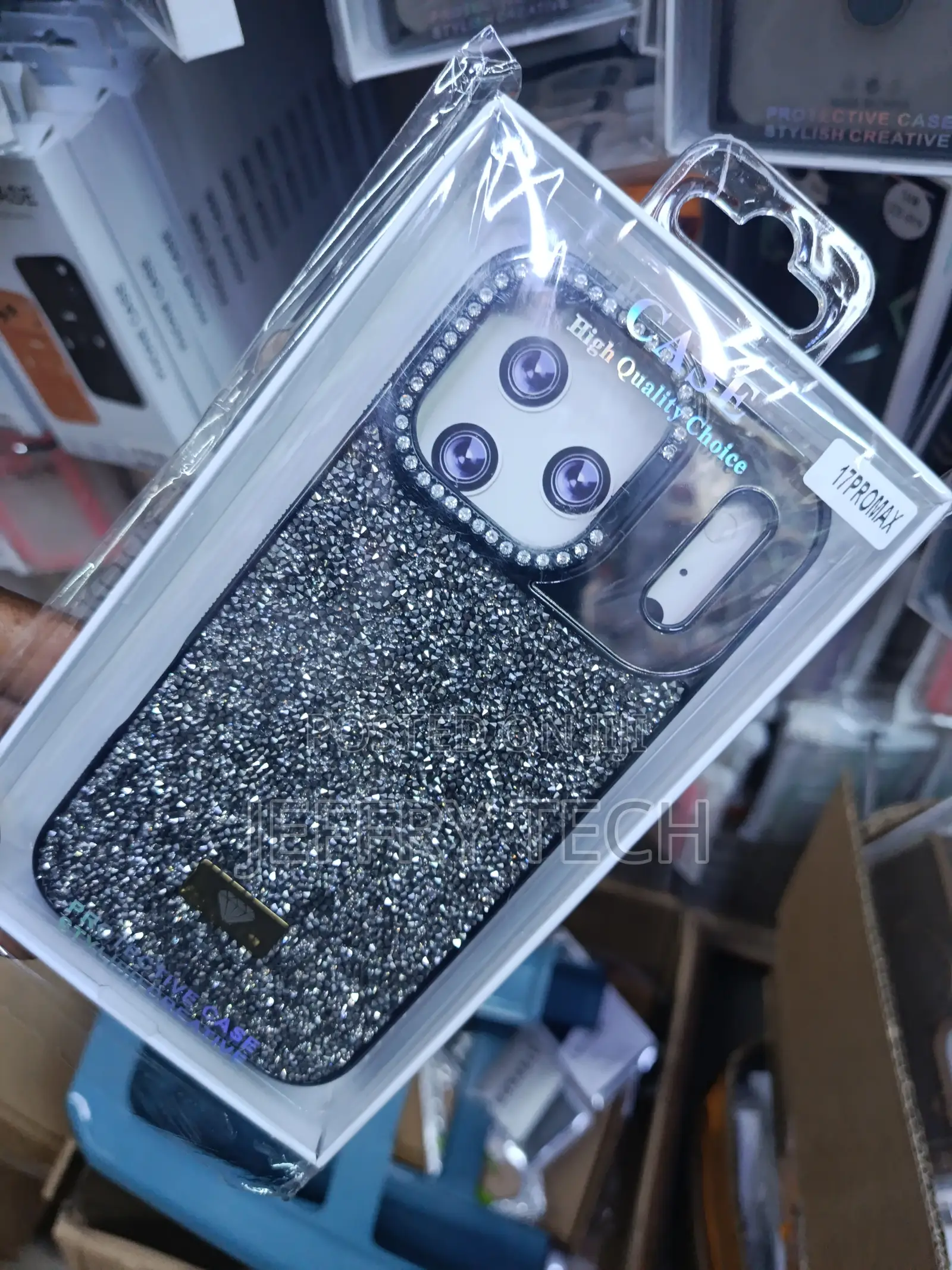 Kliop Luxury Rhinestone Glitter iPhone 17 Pro Max Tpu Case