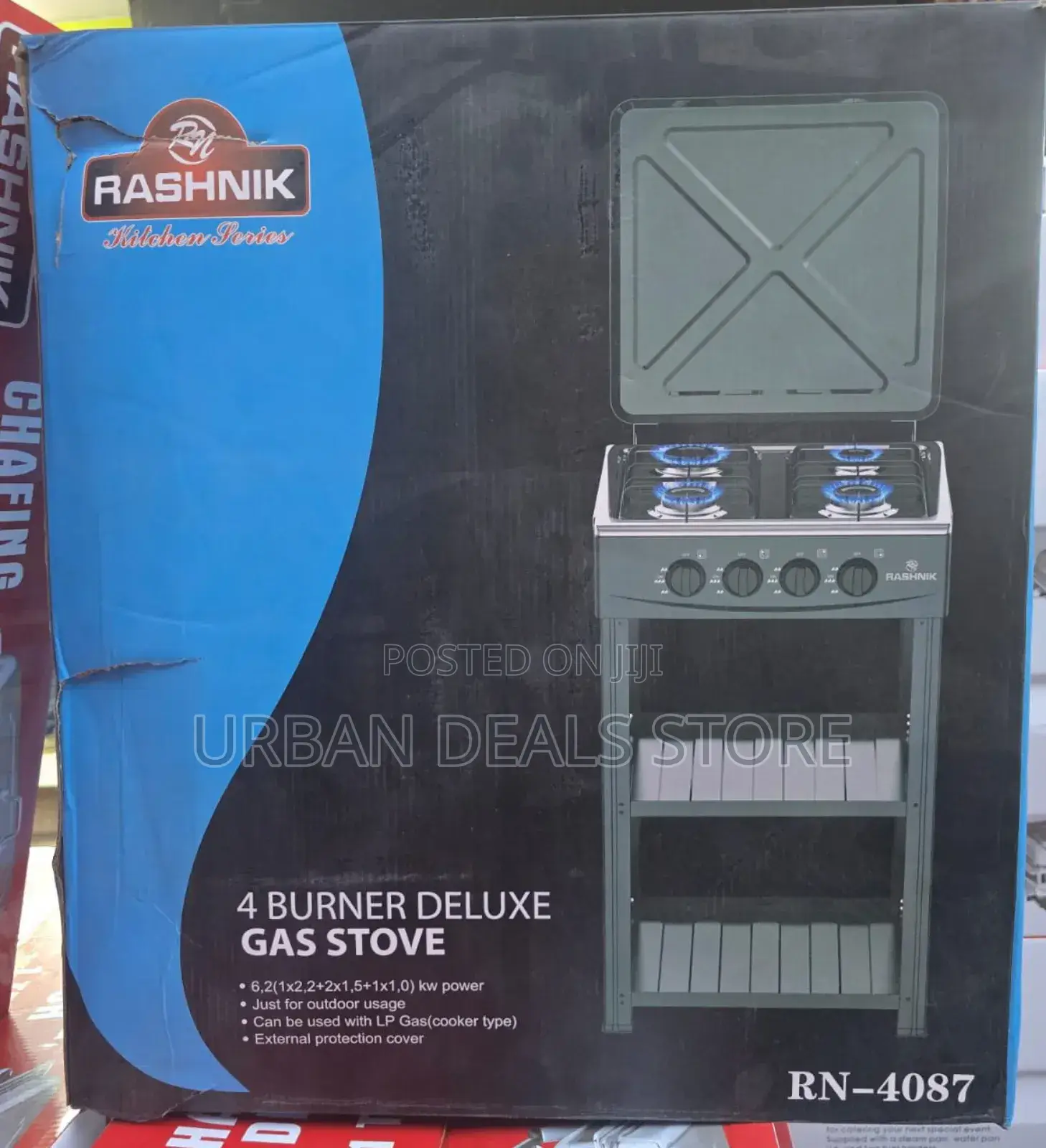 Rashnik 4 Burner Deluxe Gas Stove