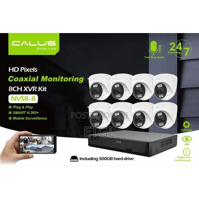 Calus Nvs8-8 Smart Live XVR 8 Channel Kit