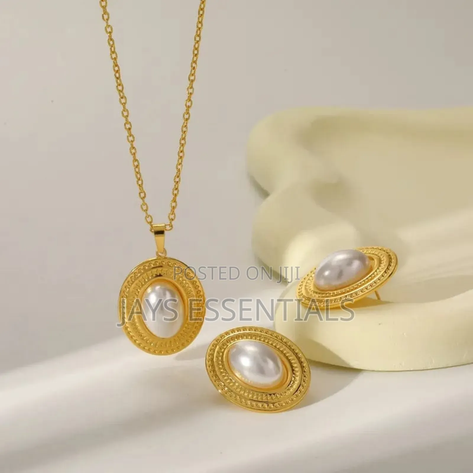 Stainless Steel, Necklace Amd Earrings Set