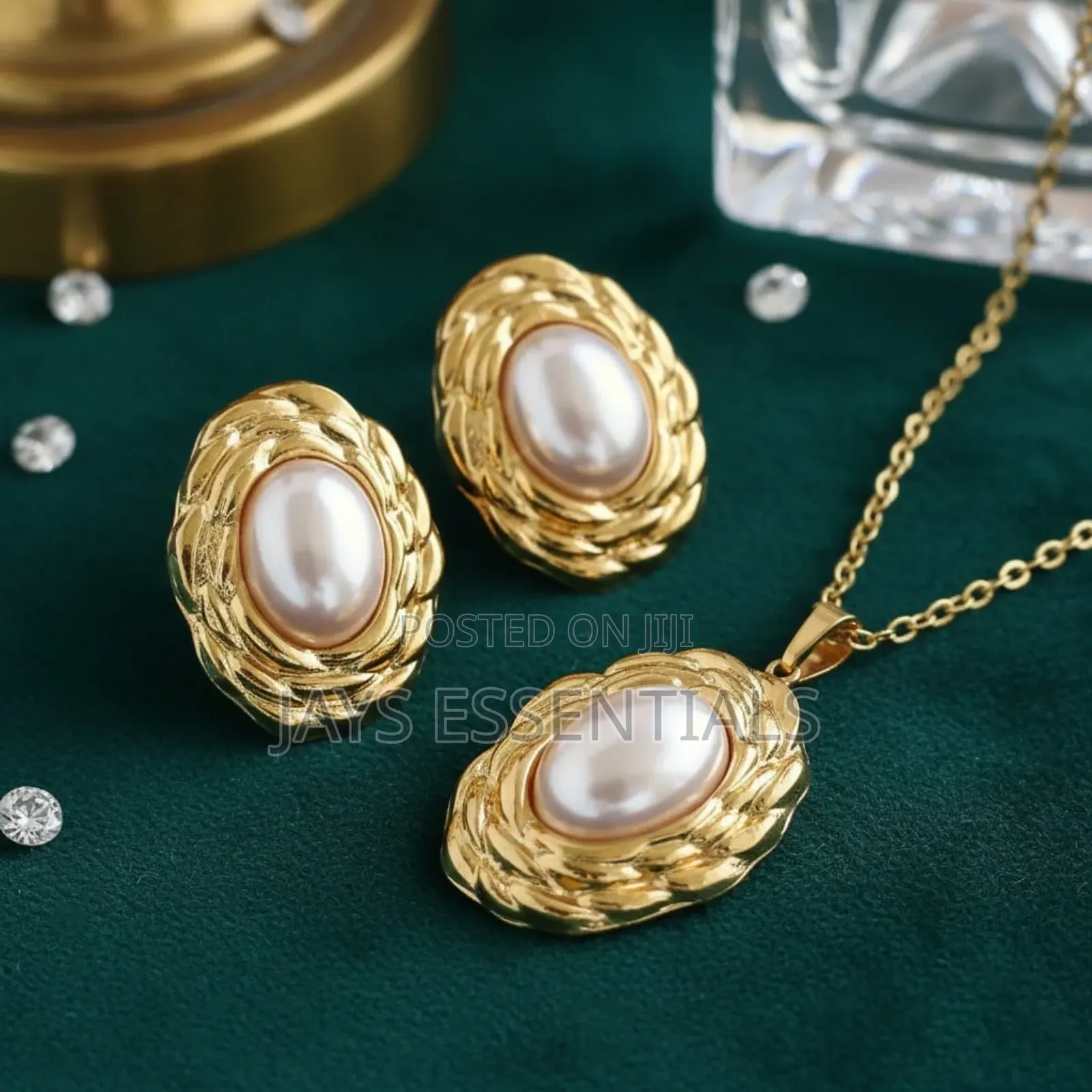 Stainless Steel, Necklace Amd Earrings Set