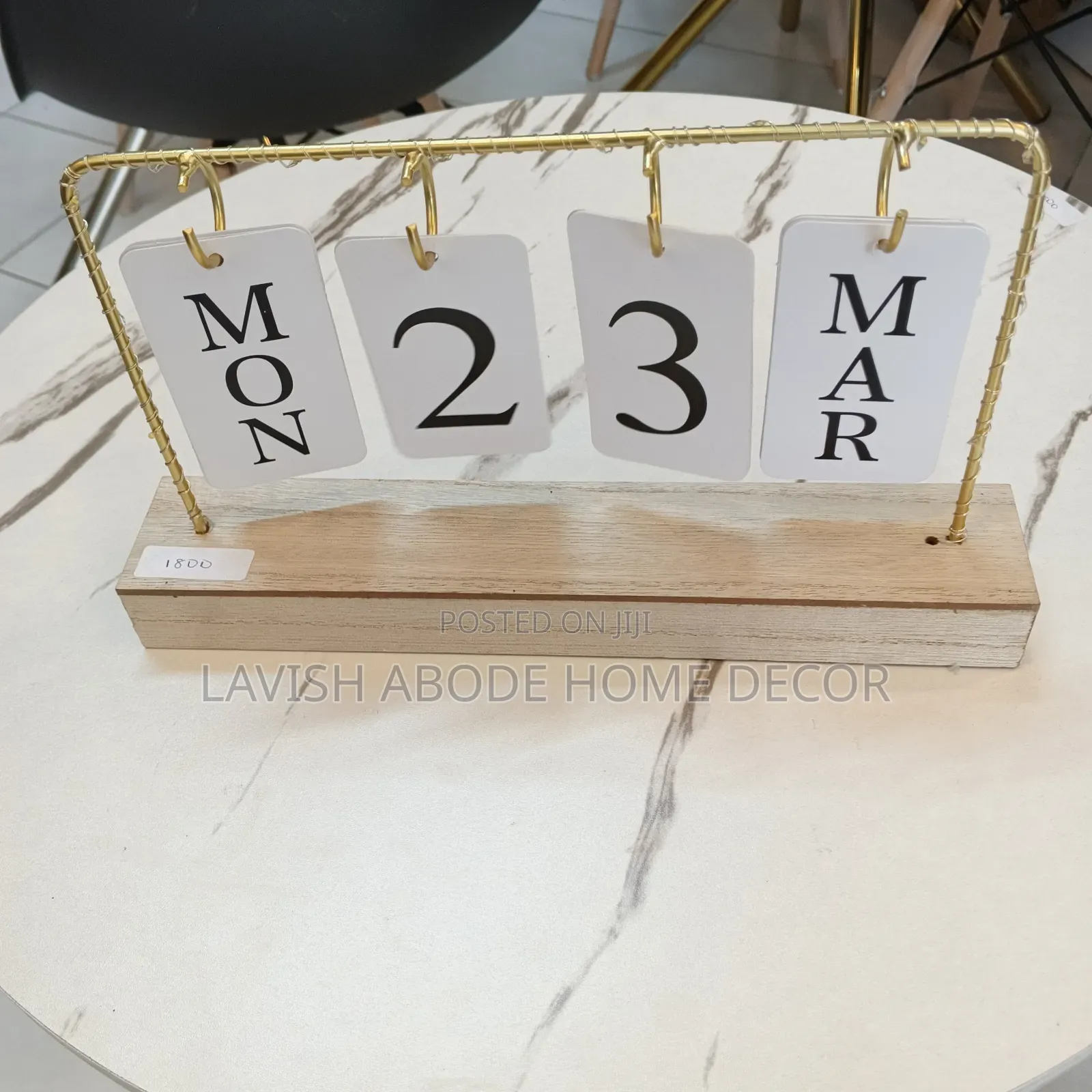 Wooden Decor Calendar