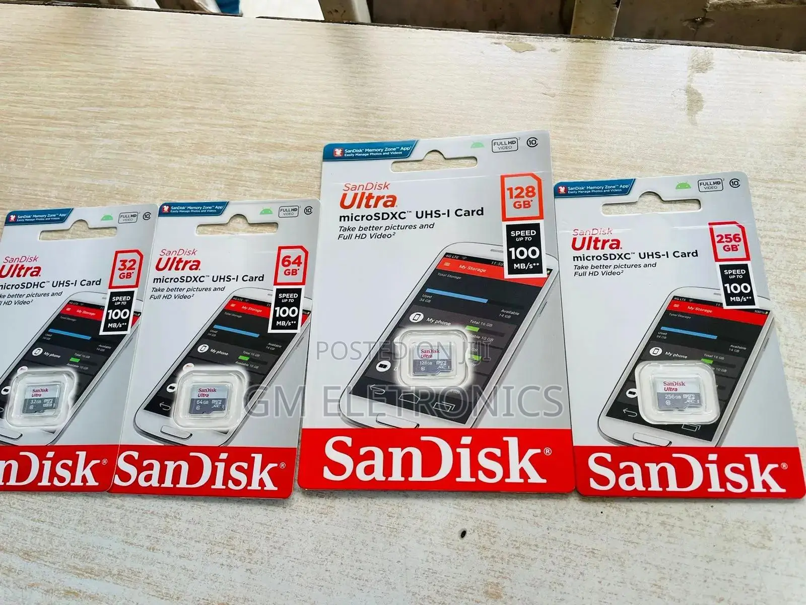 Sandisk Ultra Micro Sd Memory Card 32,64,128 256gb Class10