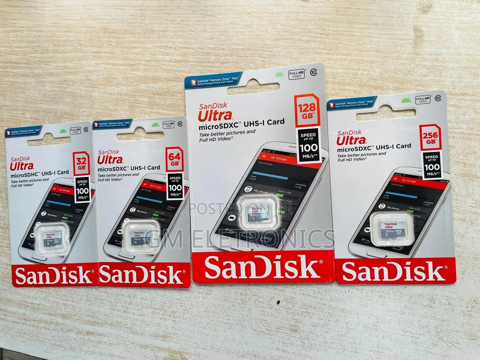 Sandisk Ultra Micro Sd Memory Card 32,64,128 256gb Class10