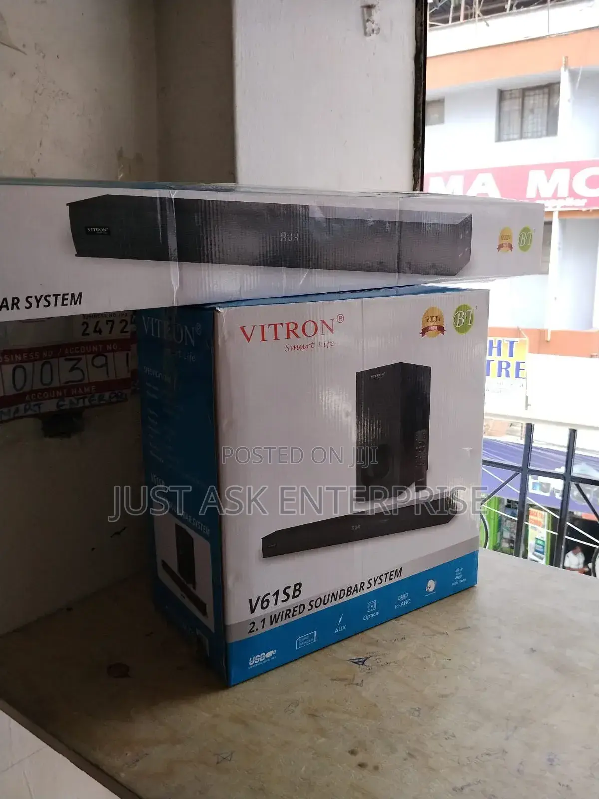 V61sb Vitron 2.1 Channel Soundbar Speaker System - 65w