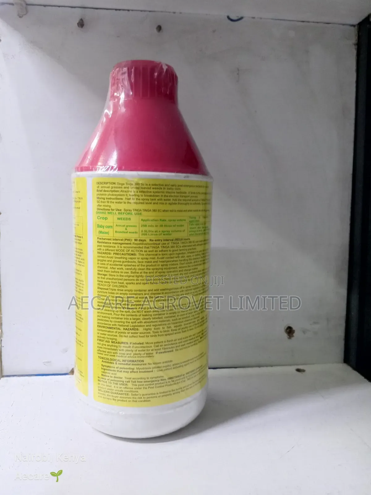 Tingatinga 380sc Selective Herbicide for Maize 1litre