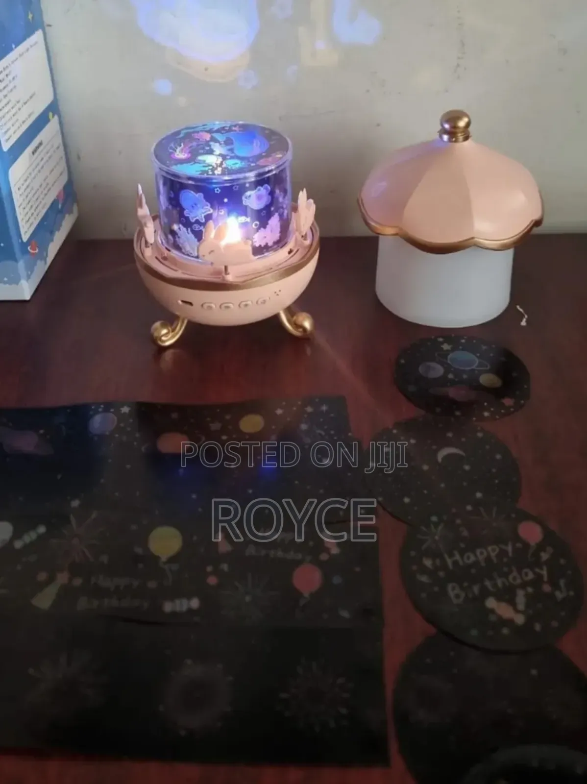 Rotatable Rechargeable Bunny Carousel Light