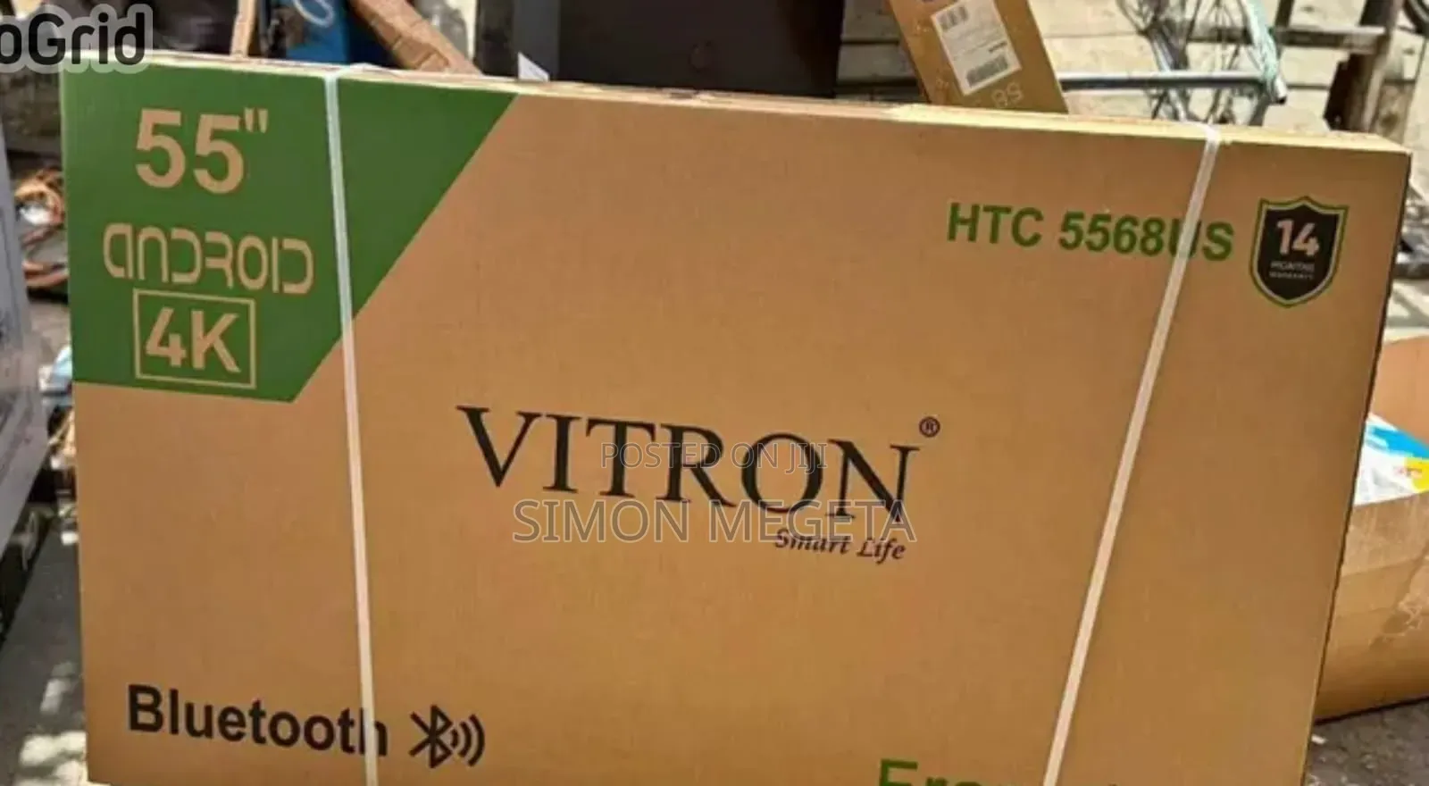 55" Vitron Tv Frameless Smart Android Tv Htc5068v/Usb