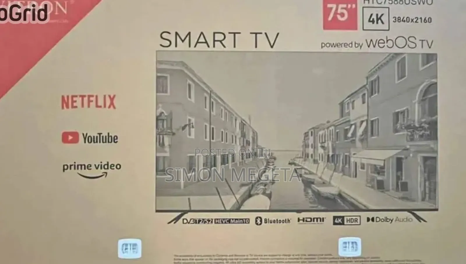 75 Inch Webos Vitron Tv Smart Android Tv Htc7588v/Usb