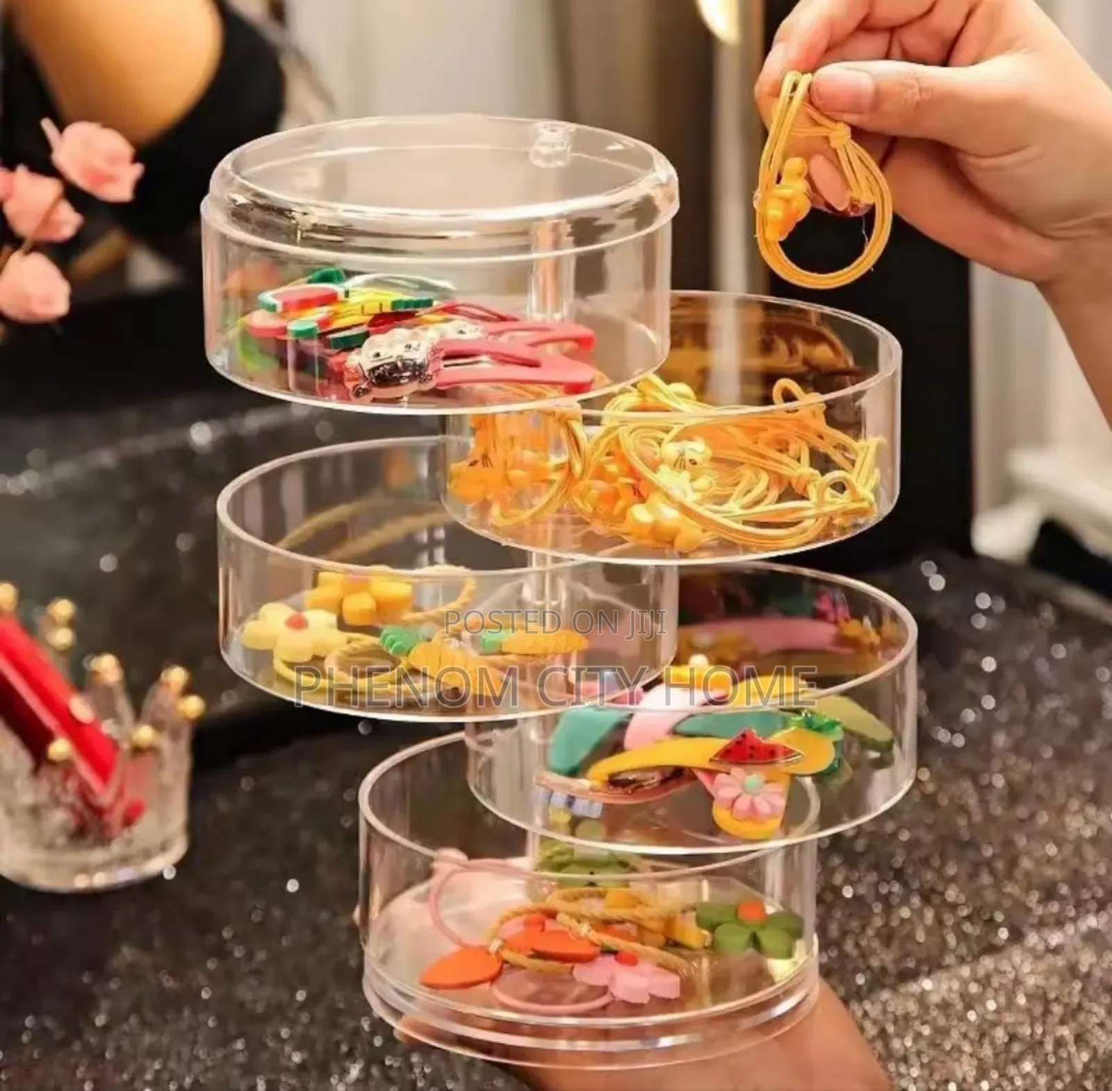 5 Layered Rotating Jewelry Storage Container