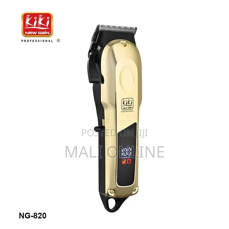 Professional Hair Clipper Cordless Fade Blade Ng-820 Led Display
