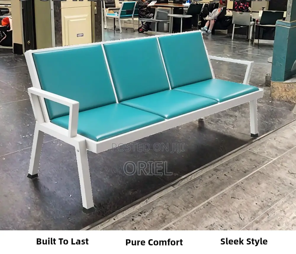 Benches:- 3-Seater Lounge Bench for Office Reception