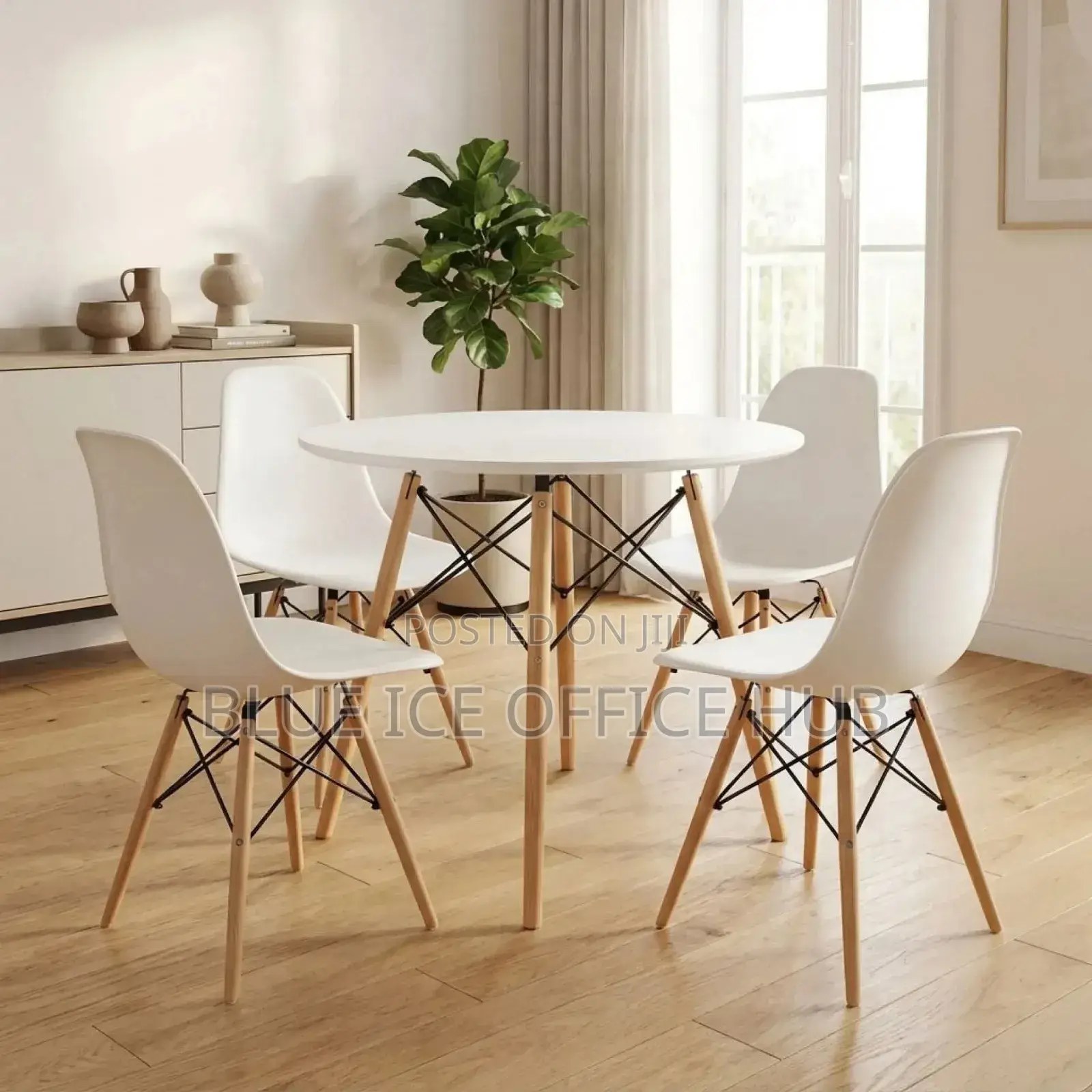 Modern Dining Table and Eames Chair