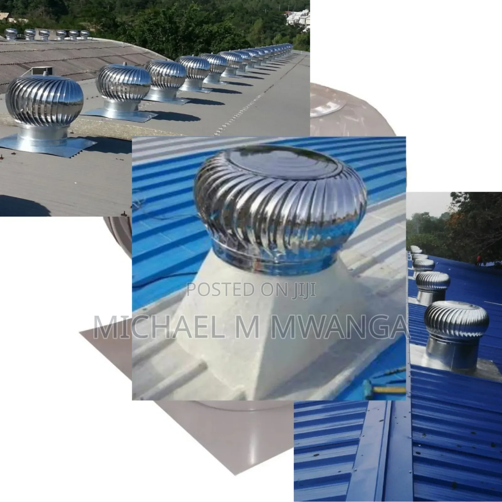 Heavy Duty 600 Mm Wind Driven Cyclone