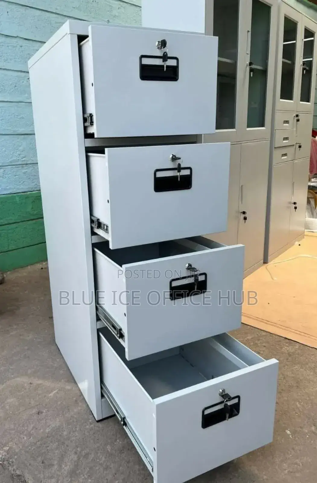 4 Drawers Locks Cabinet