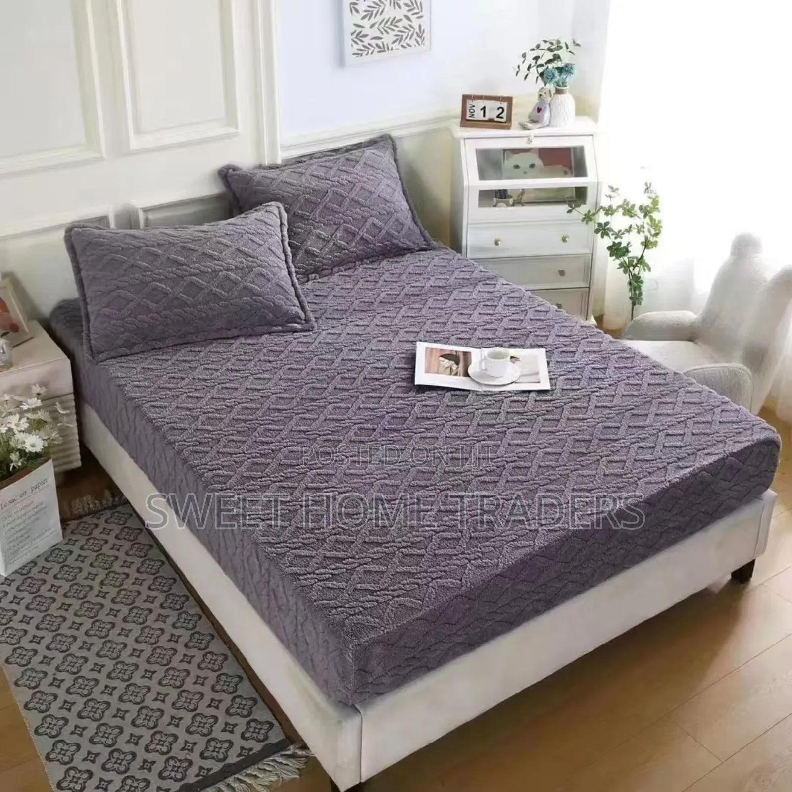 Sherpa Fleece Blanket With Pillow Cases