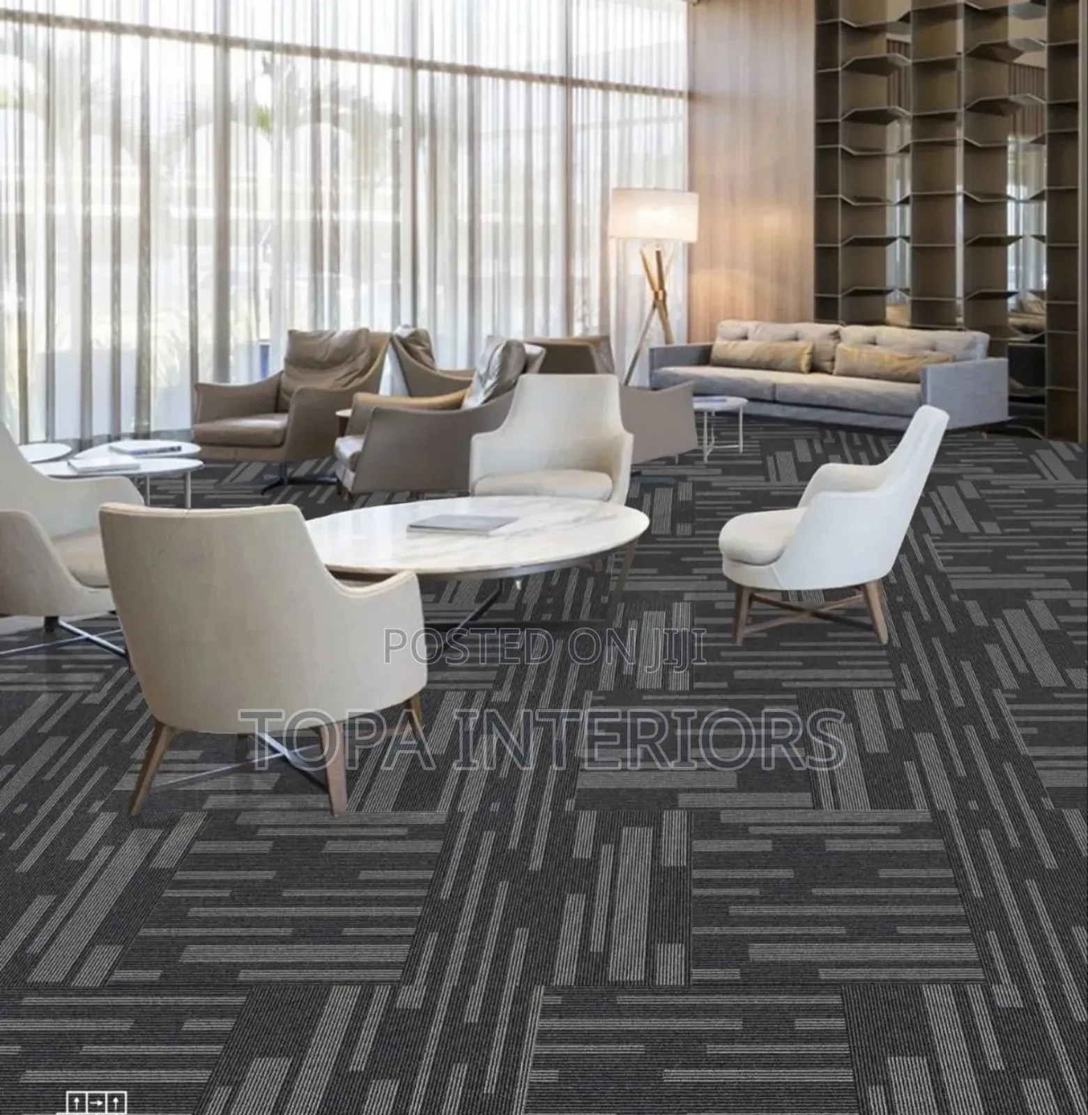 Commercial Spaces Floor Insulation PVC Tile Carpets
