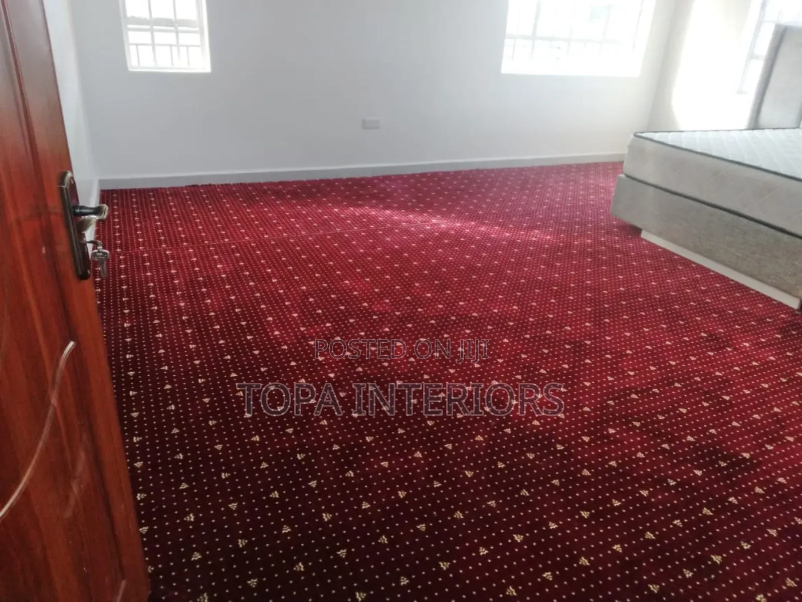 Maroon 12mm Thick and Dense Executive Office Wall to Wall Carpets
