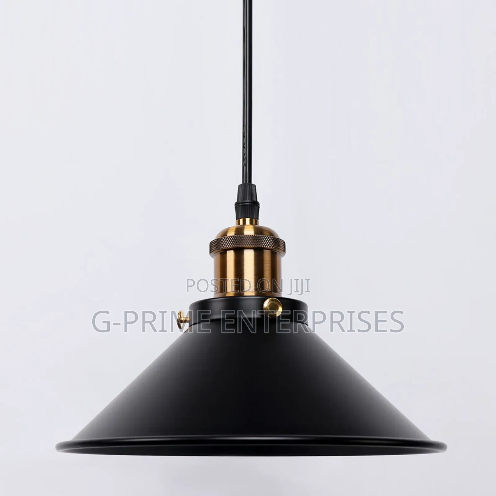 Vintage Black Pendant Light