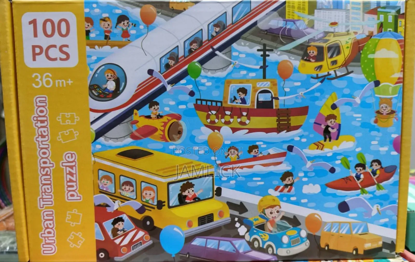 100pcs Urban Transportation Puzzles –Jy