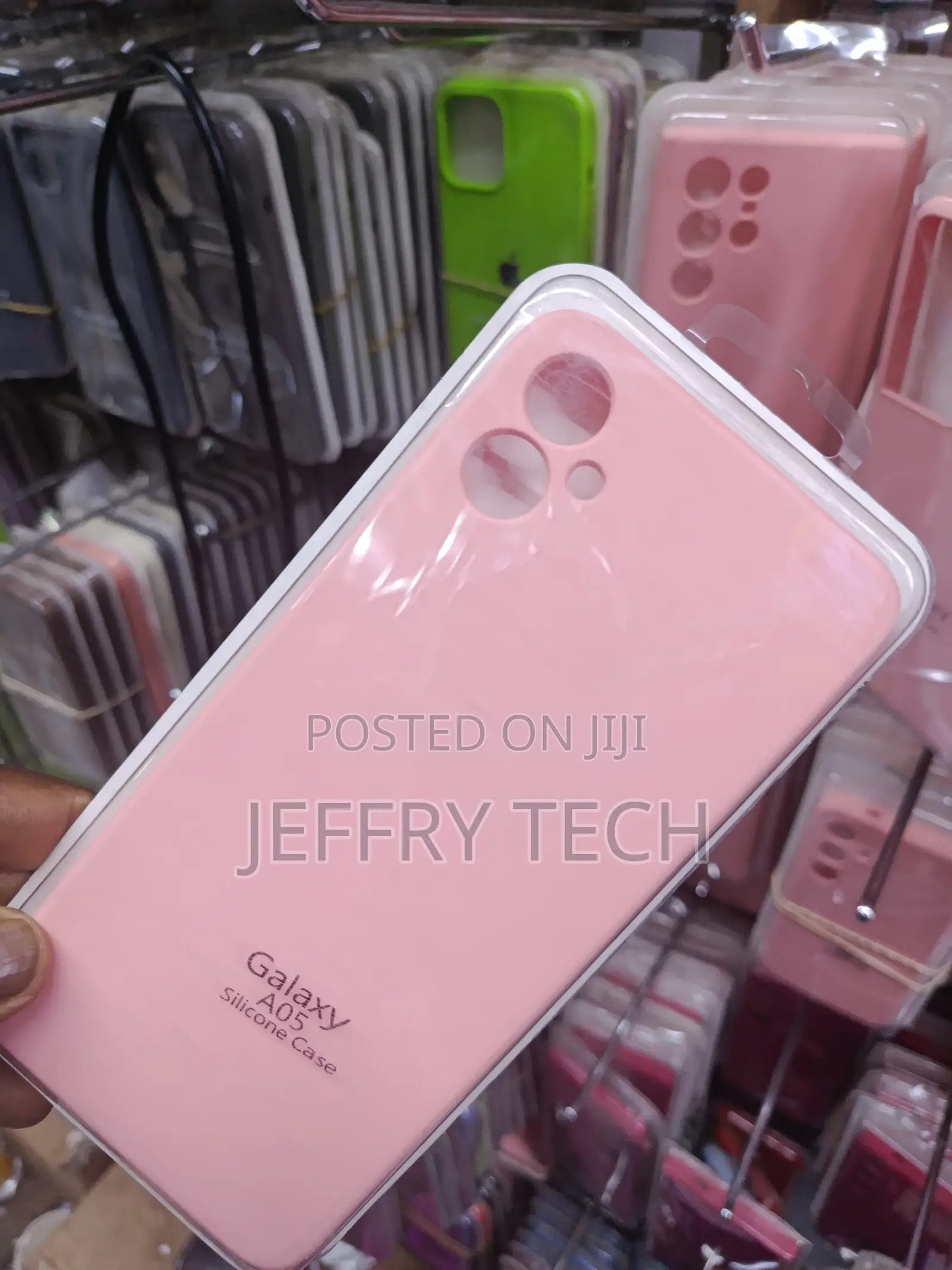 Wagon Samsung Galaxy A05 Liquid Silicone Case With Inner Lining -Pink