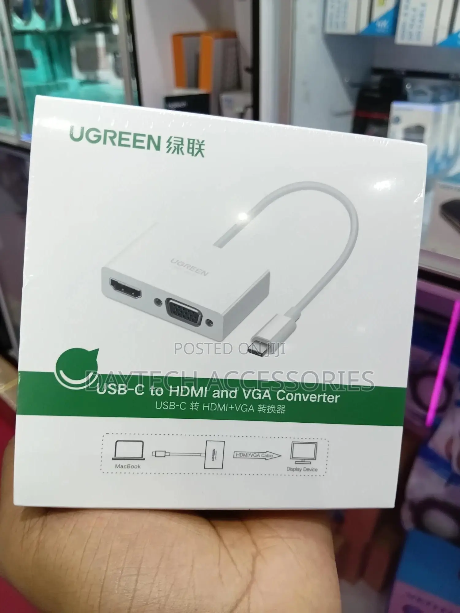 Ugreen Usb-c To Hdmi And Vga Converter (Model: Mm123).