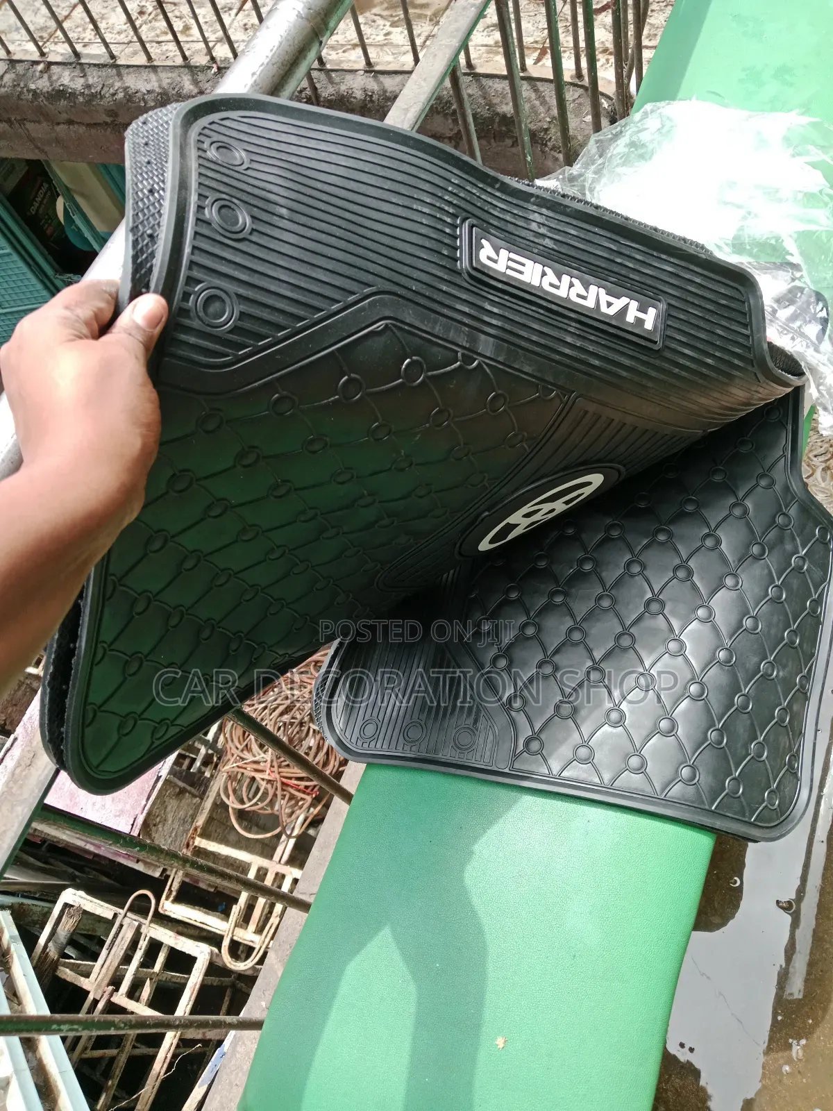 Toyota Harrier White Logo All Weather Floor Mats