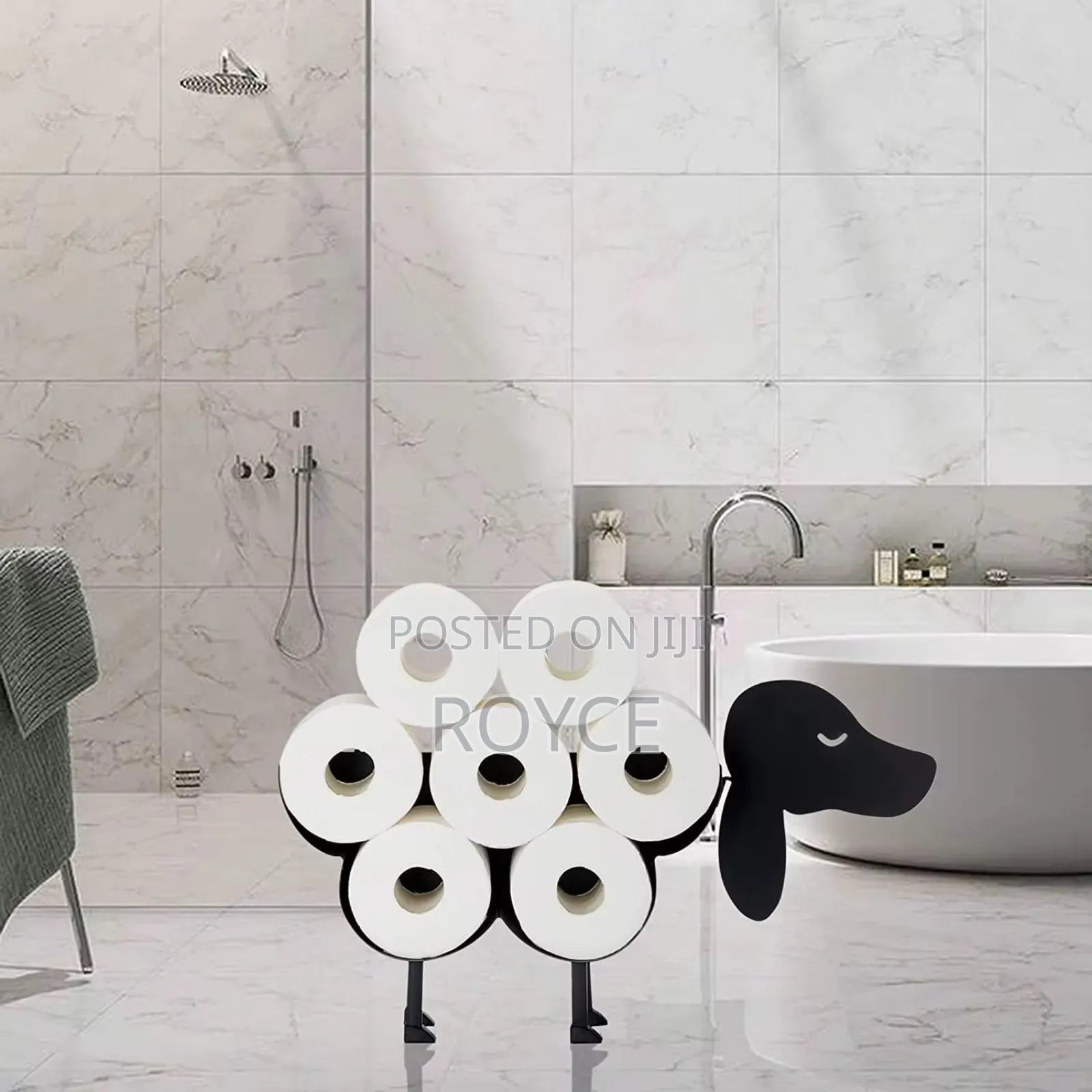 Creative Toilet Paper Holder-Metallic Finish