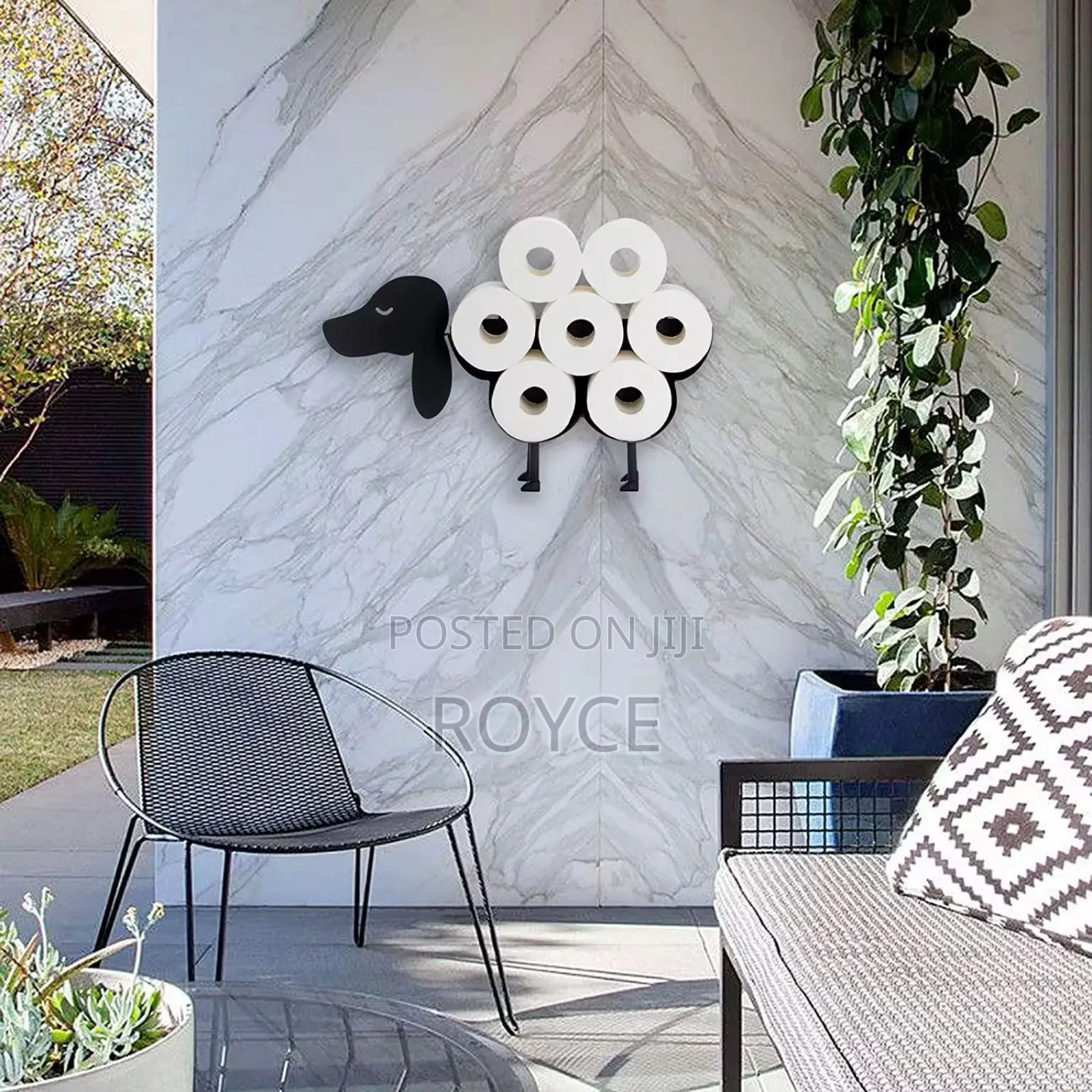 Creative Toilet Paper Holder-Metallic Finish