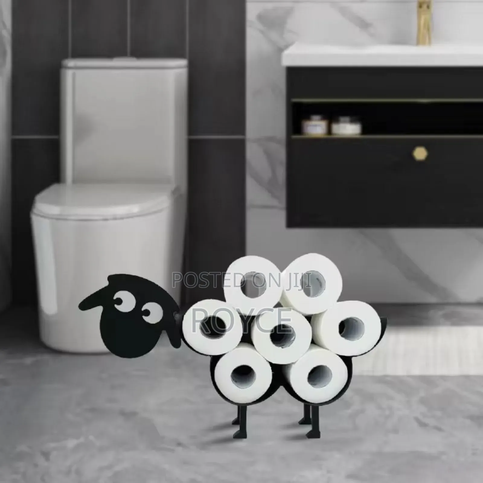 Creative Toilet Paper Holder-Metallic Finish