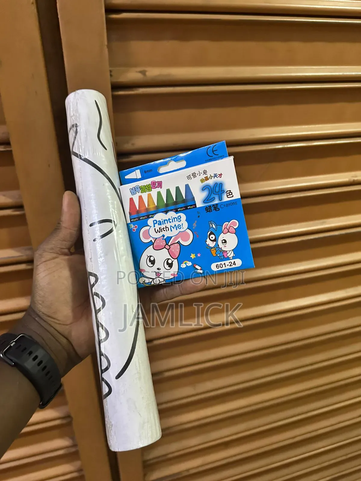 2m Children Drawing Roll – Diy Sticky Color Filling Paper - Hm