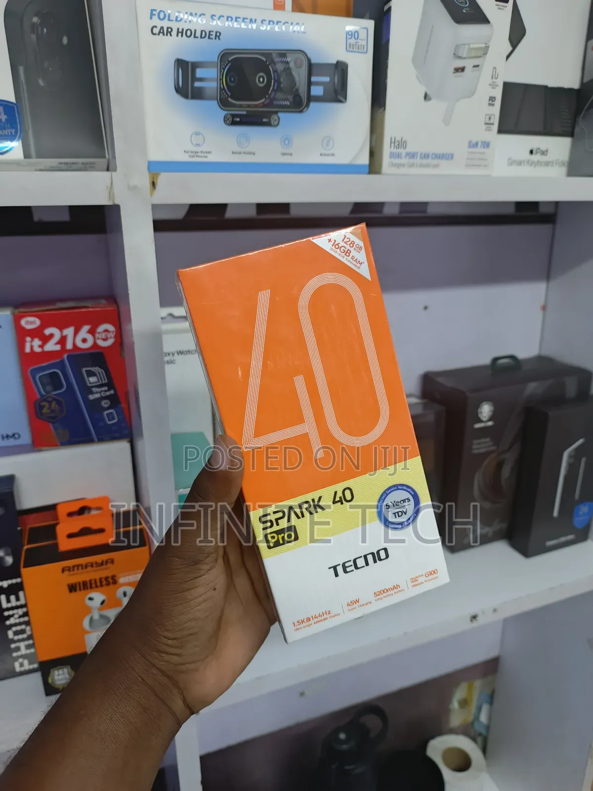 New Tecno Spark 40 Pro 128 GB Black